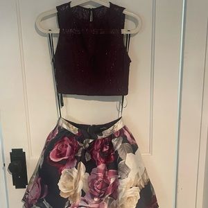Speechless 2 piece plum formal dress size 1